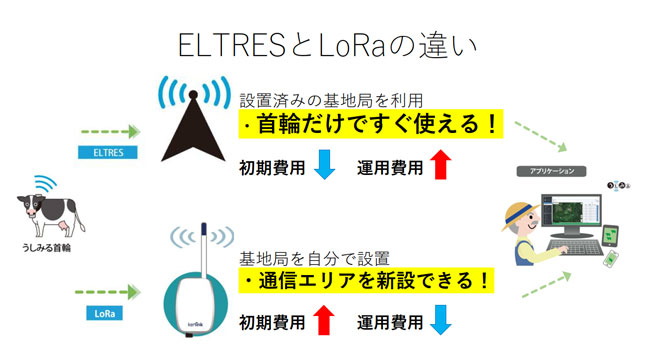 うしみる首輪2号とうしみる首輪2号ELタイプの違い